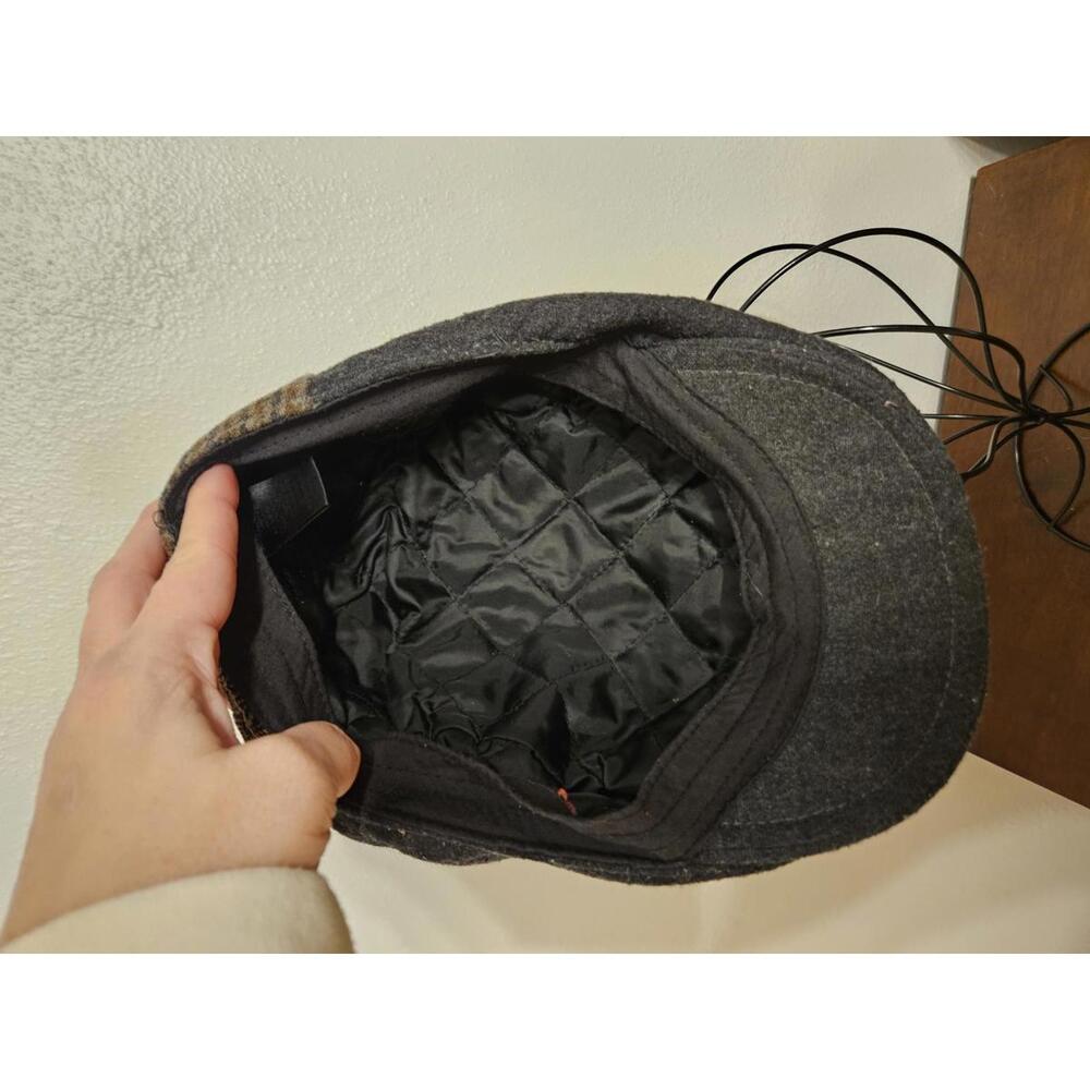 Multi Pattern Patchwork Flat Cap - Picture 6 of 6